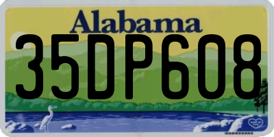 AL license plate 35DP608