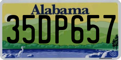 AL license plate 35DP657