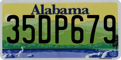AL license plate 35DP679