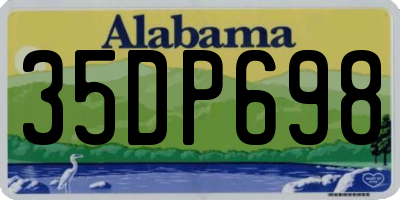 AL license plate 35DP698
