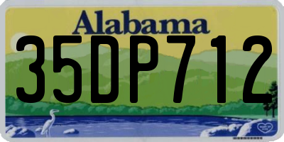 AL license plate 35DP712