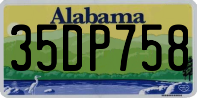 AL license plate 35DP758