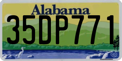 AL license plate 35DP771