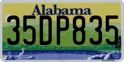 AL license plate 35DP835