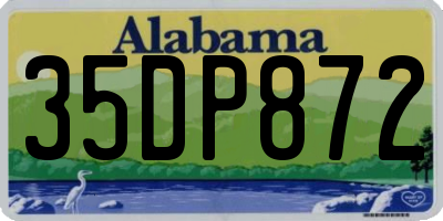 AL license plate 35DP872