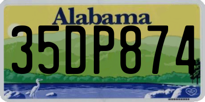 AL license plate 35DP874