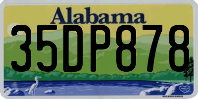 AL license plate 35DP878