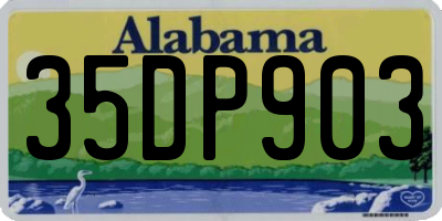 AL license plate 35DP903