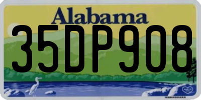 AL license plate 35DP908