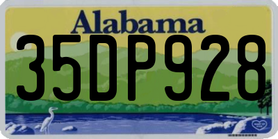 AL license plate 35DP928