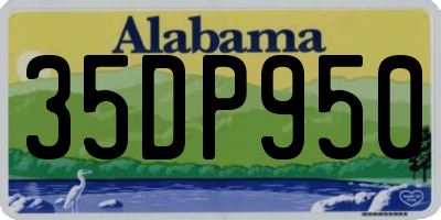 AL license plate 35DP950