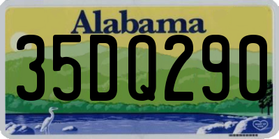 AL license plate 35DQ290