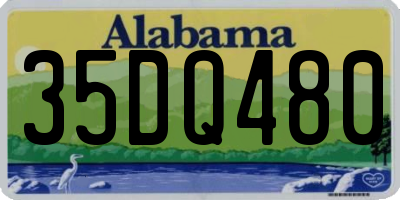 AL license plate 35DQ480