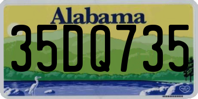 AL license plate 35DQ735