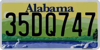 AL license plate 35DQ747