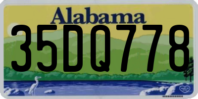 AL license plate 35DQ778