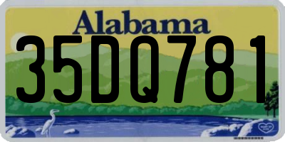 AL license plate 35DQ781