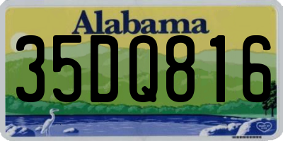 AL license plate 35DQ816