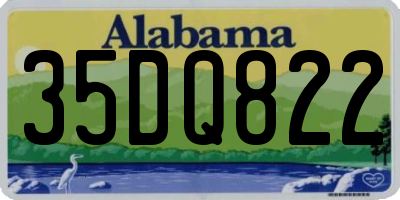 AL license plate 35DQ822
