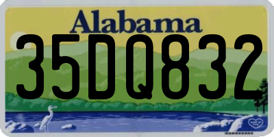 AL license plate 35DQ832