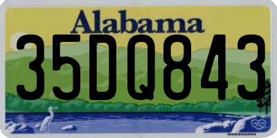 AL license plate 35DQ843