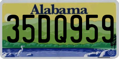 AL license plate 35DQ959