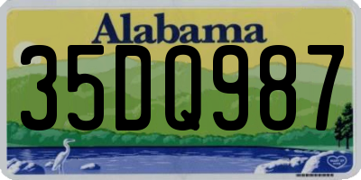 AL license plate 35DQ987