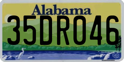 AL license plate 35DR046