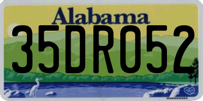 AL license plate 35DR052
