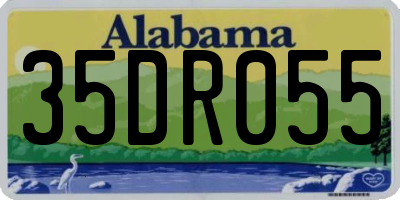 AL license plate 35DR055