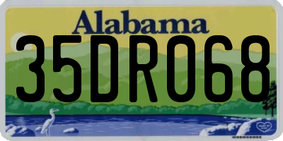 AL license plate 35DR068