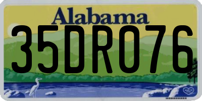 AL license plate 35DR076