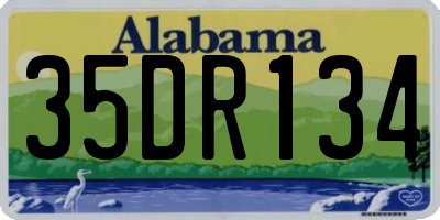 AL license plate 35DR134