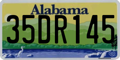 AL license plate 35DR145