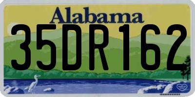 AL license plate 35DR162