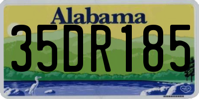 AL license plate 35DR185