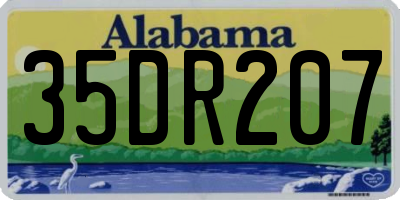 AL license plate 35DR207