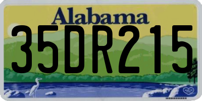 AL license plate 35DR215