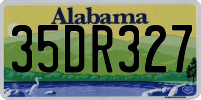 AL license plate 35DR327