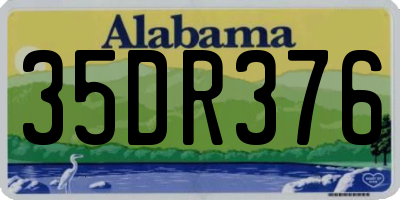 AL license plate 35DR376