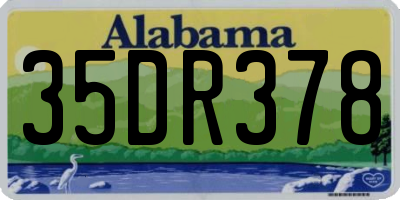 AL license plate 35DR378