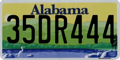 AL license plate 35DR444