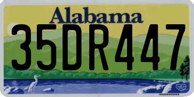 AL license plate 35DR447