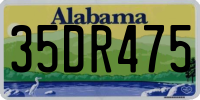 AL license plate 35DR475
