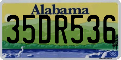 AL license plate 35DR536