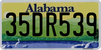 AL license plate 35DR539