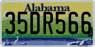 AL license plate 35DR566