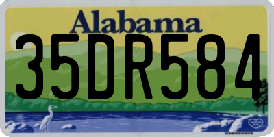 AL license plate 35DR584