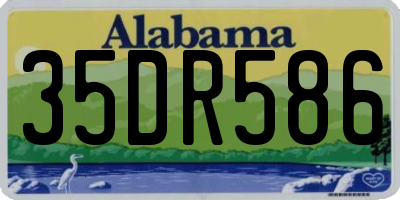 AL license plate 35DR586