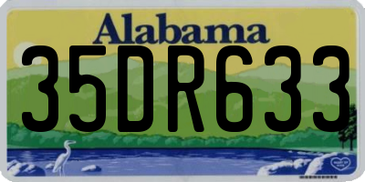 AL license plate 35DR633